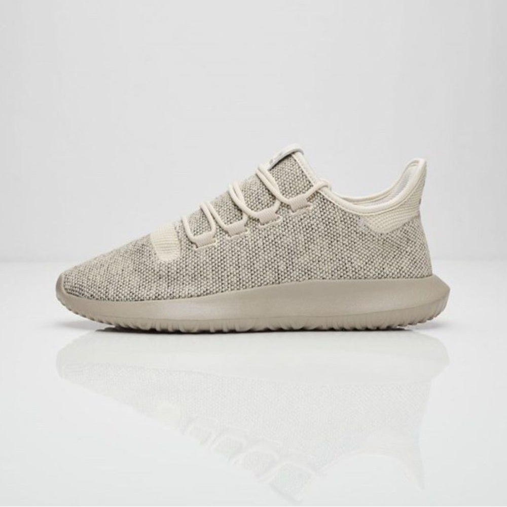 Adidas Tubular Shadow Knit Light Brown Shoes - Picture 2 of 6